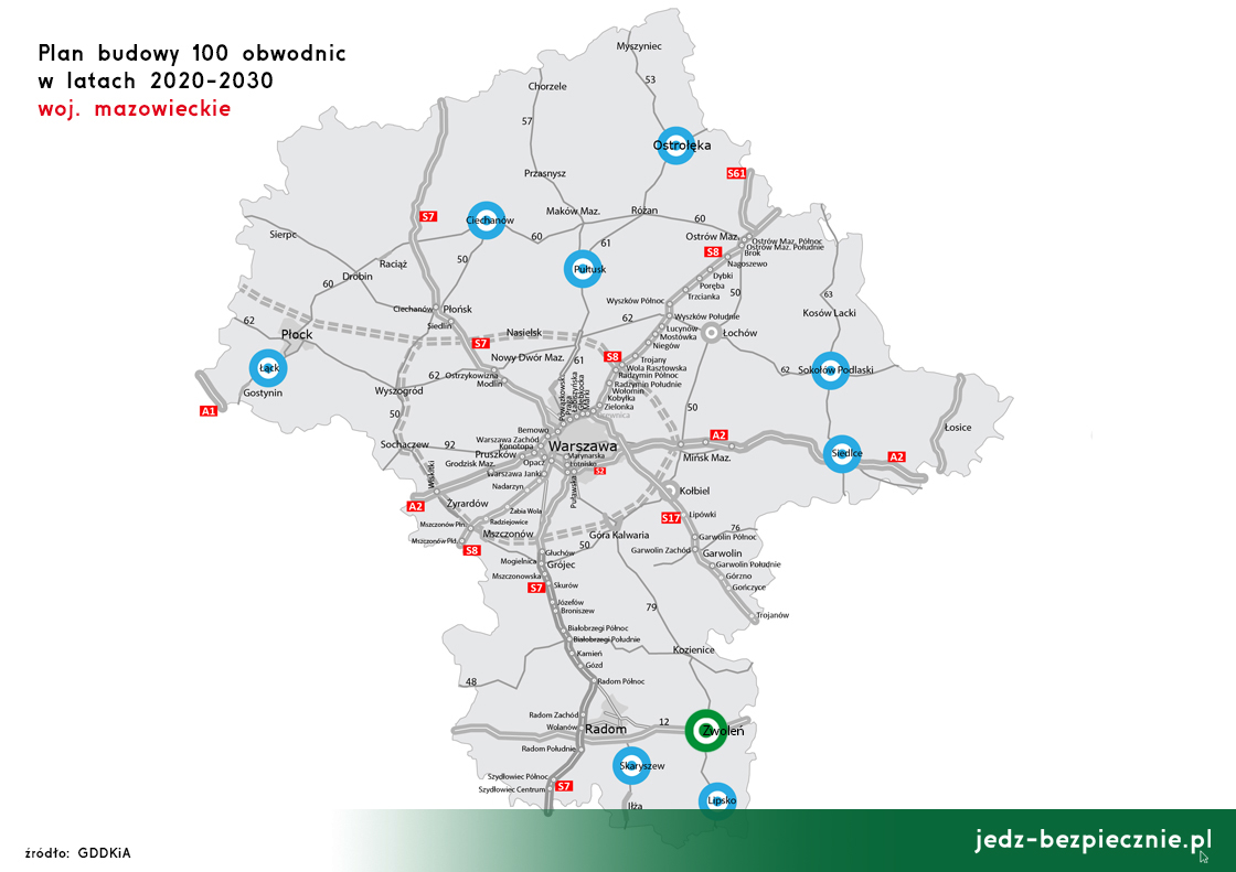 Polskie drogi – Budowa 100 obwodnic – Zwoleń, województwo mazowieckie